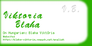 viktoria blaha business card