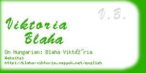 viktoria blaha business card